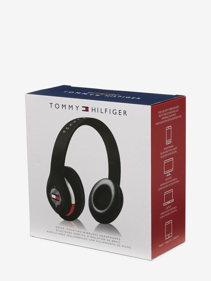 Női Tommy Hilfiger TH Wireless Headphones Technology Fekete | HU 699HAP